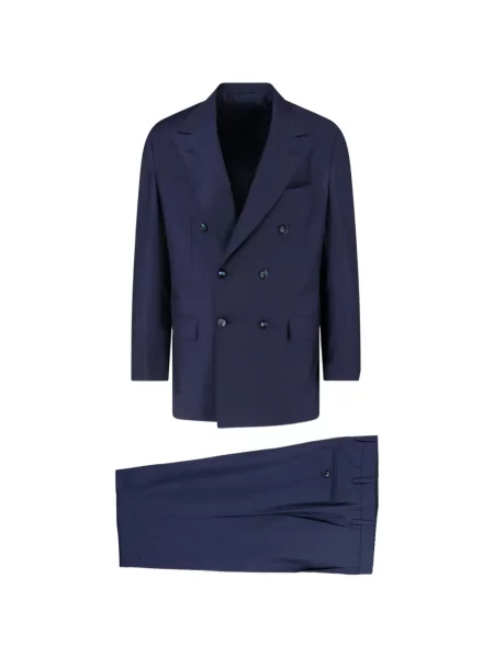 Costum Kiton cu două rânduri de nasturi albastru