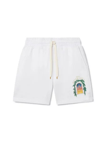 Pantaloni Casablanca cu imagine alb