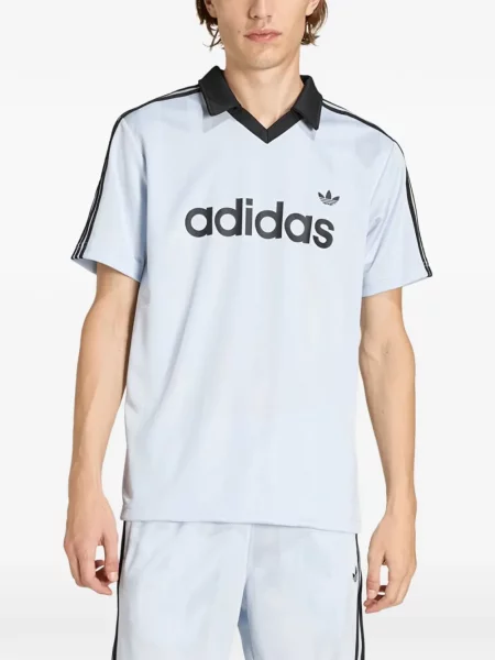 Tricou Adidas alergare cu șireturi din dantelă negru