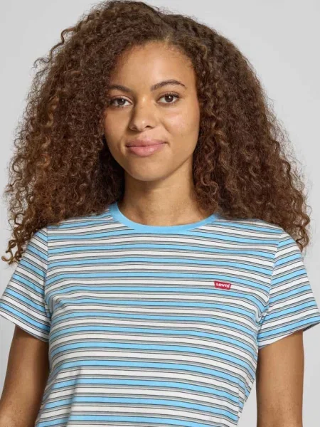 T-shirt z naszywką z logo PERFECT TEE' Levi's błękitna