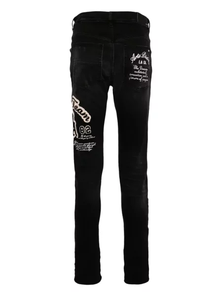 Liesas skinny fit džinsai Amiri juoda