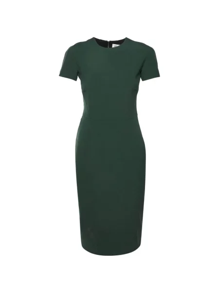 Rochie tip creion Victoria Beckham din crep verde