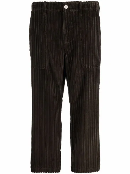 Cropp pantaloni Jejia de catifea cord maro