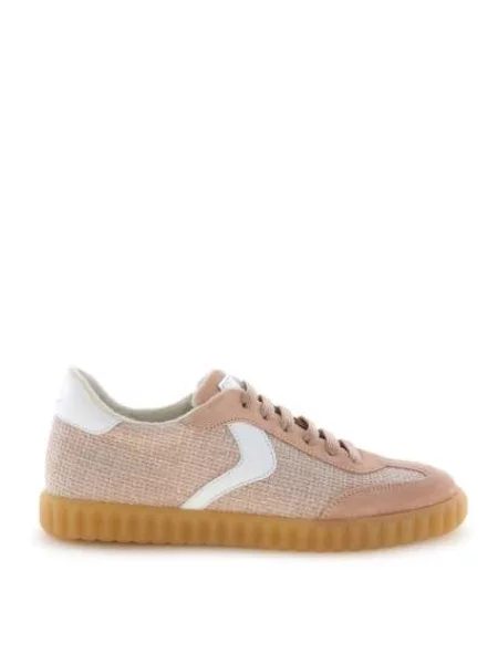 Sneakersy Voile Blanche skórzane różowe