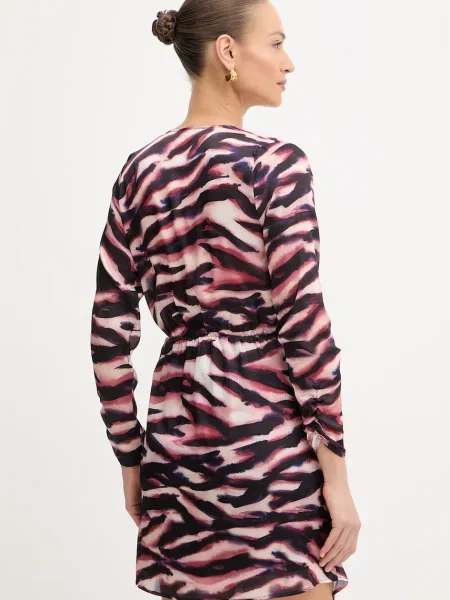 Morgan Rochie albastru / roșu cireș alb negru