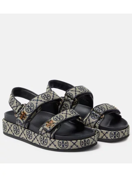 Sandale Tory Burch din canvas albastru