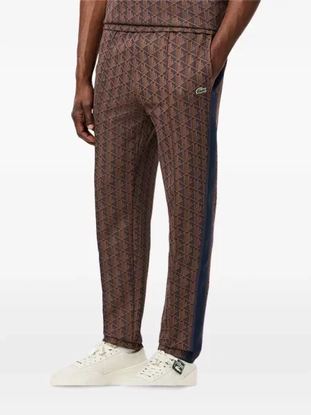 Pantaloni Lacoste alergare maro