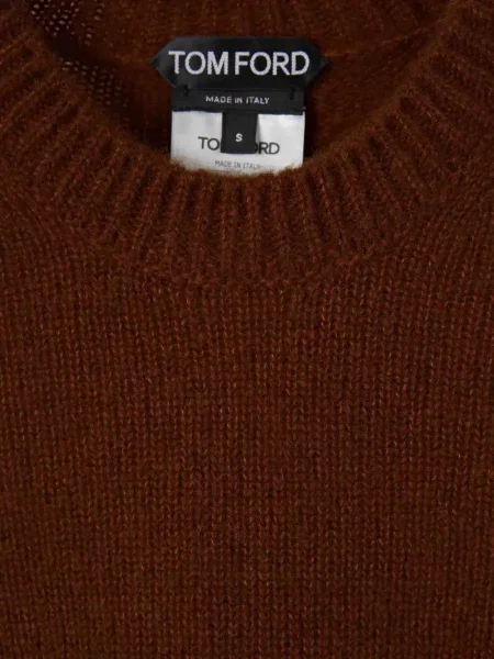 Pulover Tom Ford cu decolteu rotund maro