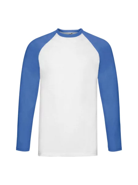 Majica z dolgimi rokavi Fruit Of The Loom bela