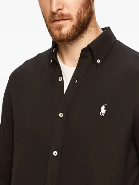 Jakna od flisa Polo Ralph Lauren od flisa sa kopčom smeđa