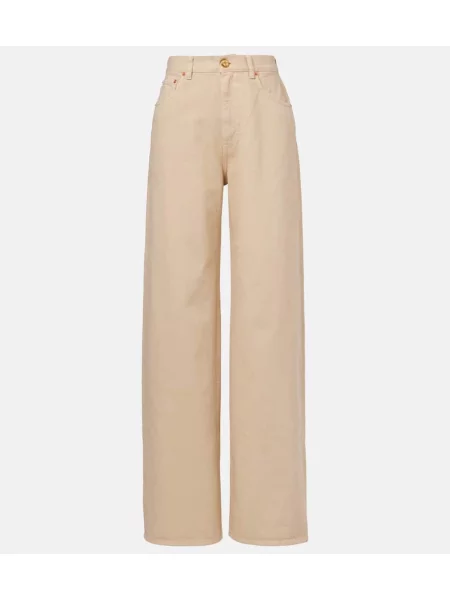 Blugi Blazé Milano cu talie înaltă bej