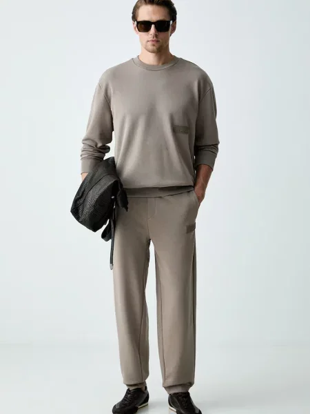 BOSS Green спортивні штани з бавовною JT_Long Pants зелені