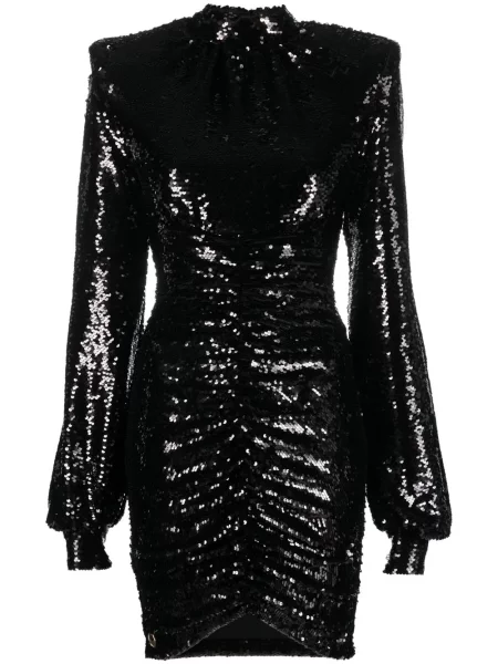 Rochie Philipp Plein cu paiete de costum negru
