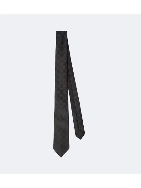 Cravată Gucci de mătase negru