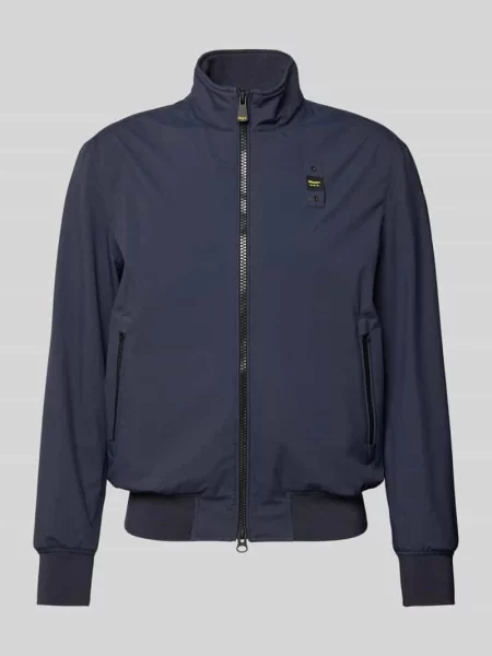 Kurtka z naszywkami z logo model Anson' Blauer