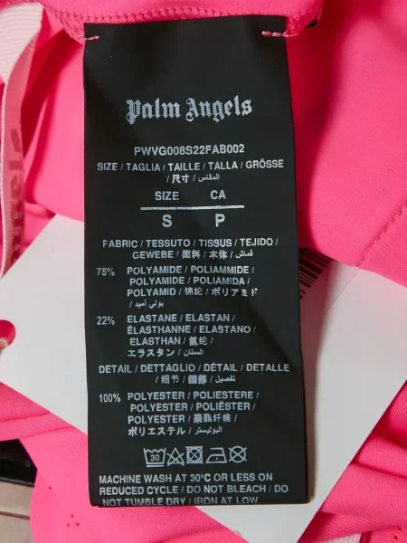 Ριγέ κολάν Palm Angels ροζ