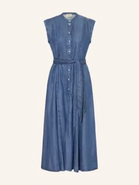 Cartoon Sukienka W Stylu Dżinsowym blau niebieska