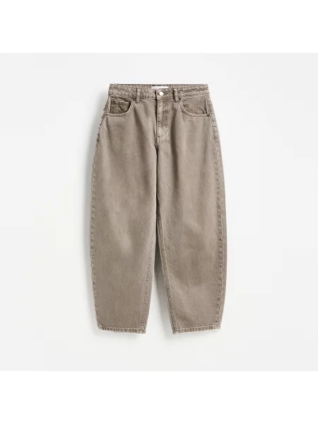 Reserved LADIES` JEANS TROUSERS kávová