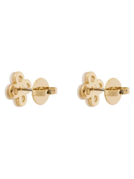 Tory Burch Auskarai Clover Stud Earring Auksinė