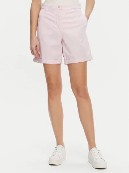 Kratke hlače iz tkanine Tommy Hilfiger roza