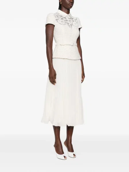 Rochie midi Self-portrait din dantelă