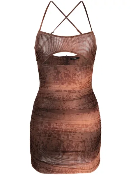 Rochie mini Misbhv cu imagine de costum maro