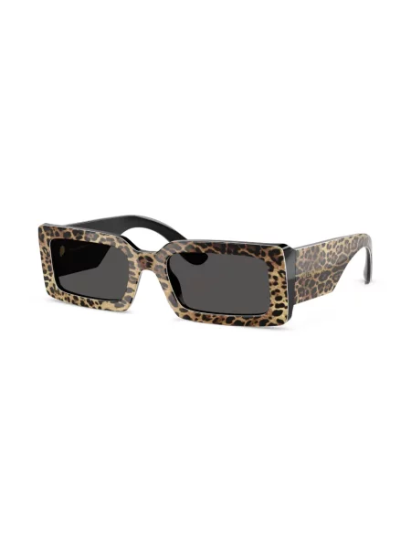 Ochelari de soare Dolce & Gabbana Eyewear cu model leopard maro