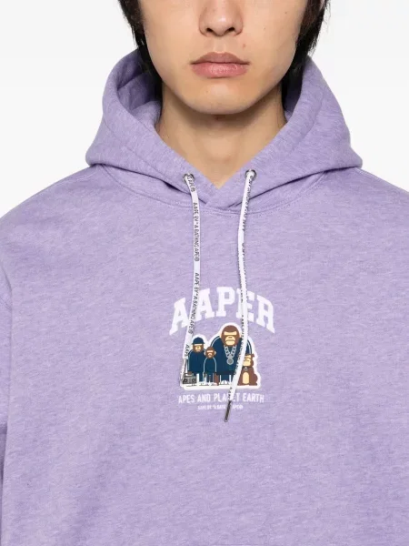 Hanorac cu glugă Aape By A Bathing Ape violet