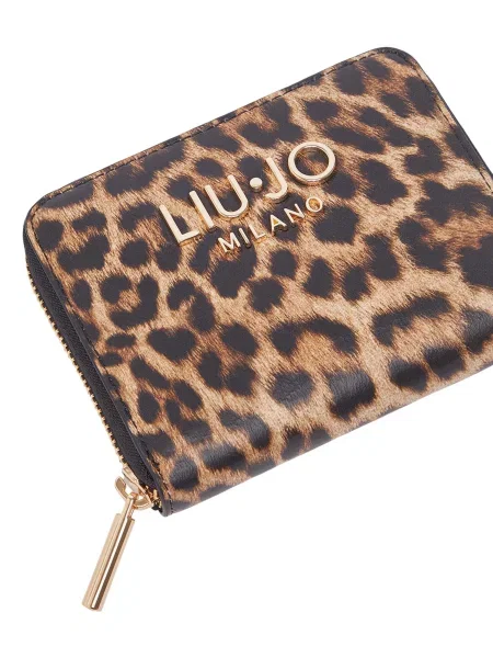 Denarnica Liu Jo z leopardjim vzorcem črna