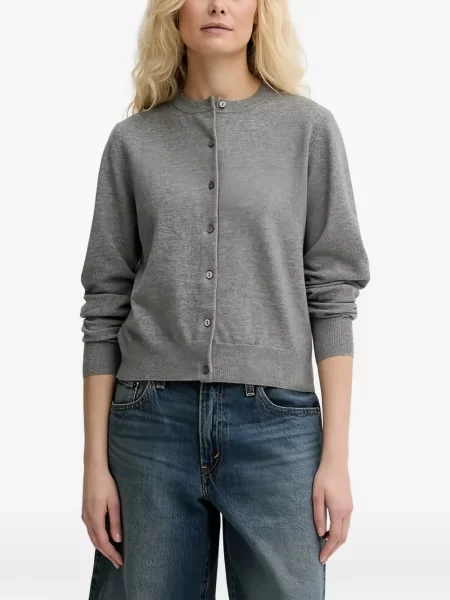 Pulover Levi's® skinny fit cu imagine cu decolteu rotund galben