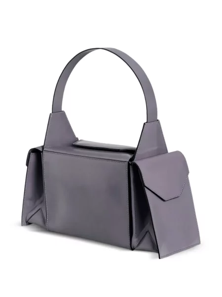 Geanta de piele Merryl Tielman din piele violet