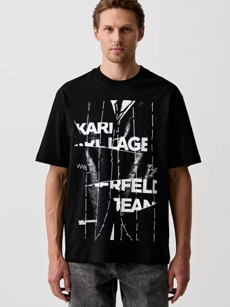 Karl Lagerfeld Jeans tricou pentru bărbați din alb