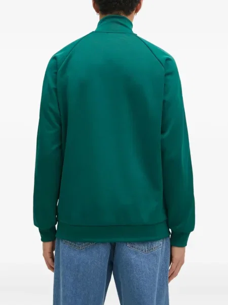 Hanorac cu glugă Adidas cu broderie verde