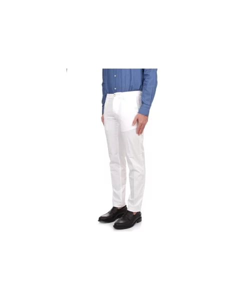 Pantaloni Re-hash alb