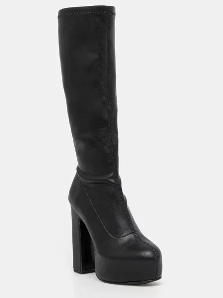 Ботуши Steve Madden Tantalizer с дебел черно