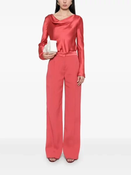 Pantaloni Alberta Ferretti roșu