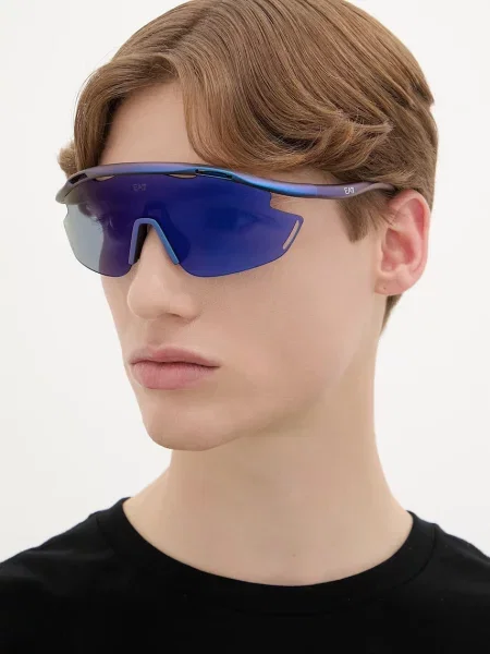 Emporio Armani slnečné okuliare pánske modrá