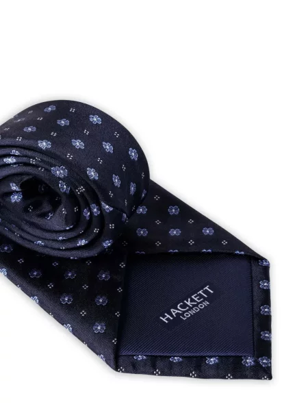 Cravată Hackett London cu model floral albastru