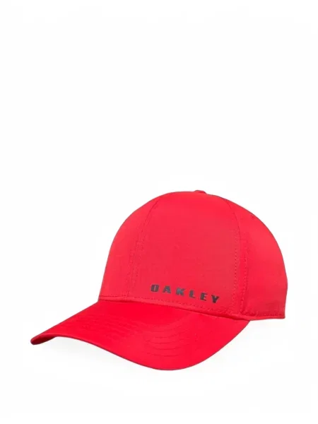 Căciulă Oakley din țesătură twill roșu