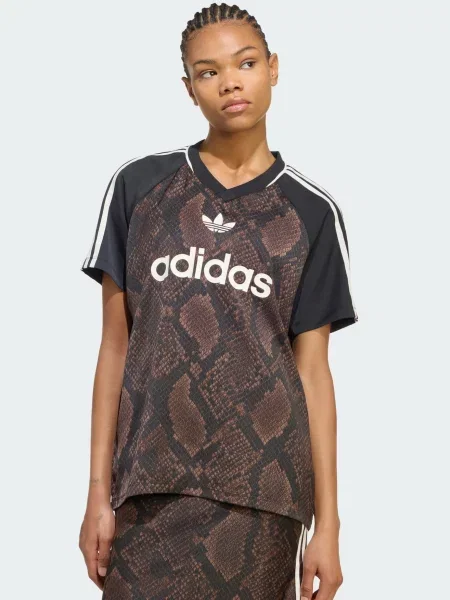 ADIDAS ORIGINALS Tričko čokoládová / svetlohnedá / čierna biela