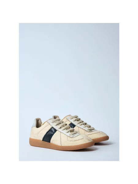 Sneakersy Maison Margiela skórzane beżowe