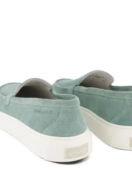 Chiloți Woolrich din piele de căprioară slip-on verde