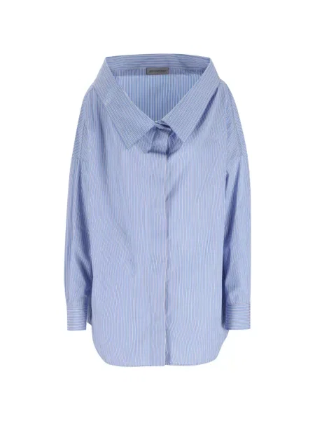 Cămașă Balenciaga cu dungi albastru