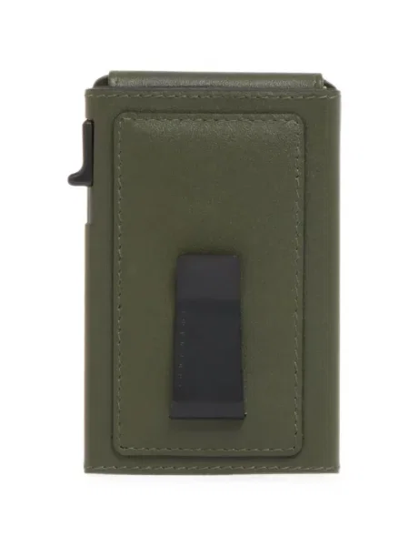 Portofel Piquadro cu autograf verde