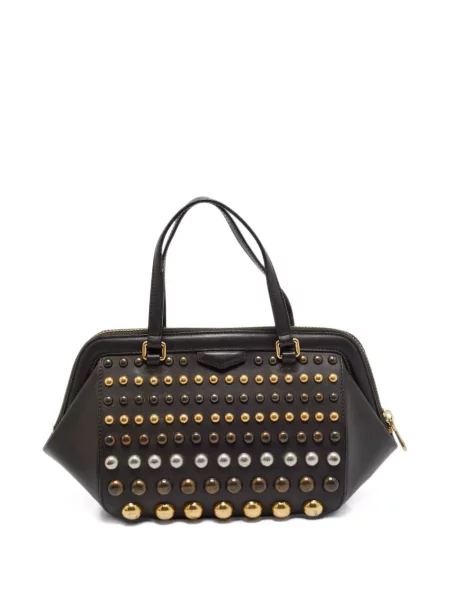 Τσάντα Marc By Marc Jacobs με καρφιά καφέ