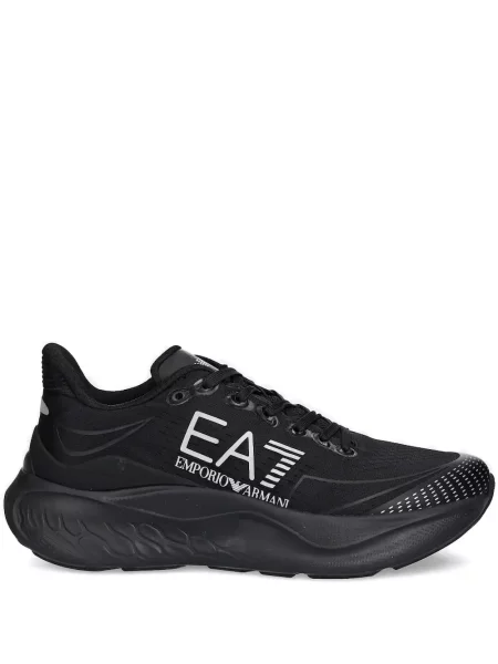 Sneakerși Ea7 Emporio Armani cu autograf negru
