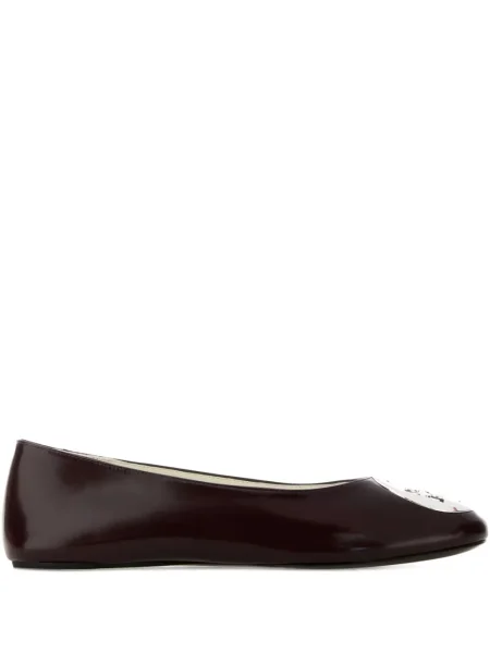 Pantofi cu toc Tory Burch din piele fără toc roșu