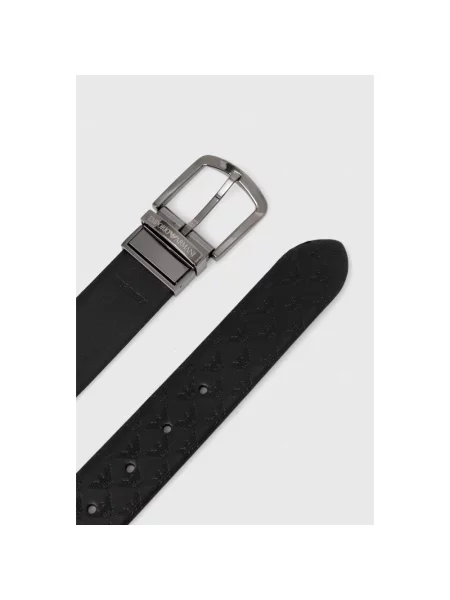 Pasek Emporio Armani z paskiem czarny