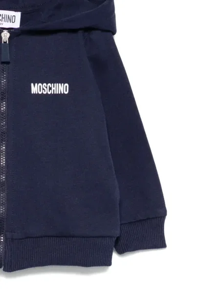 Bluza z kapturem dziecięca Moschino niebieska