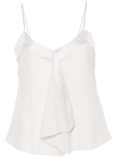 Top Emporio Armani cu volane gri